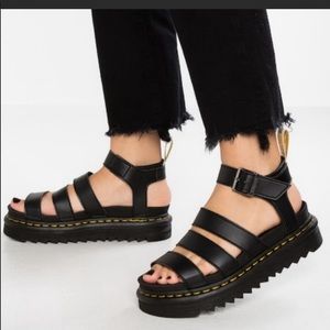 🆕 Dr. Martens Women's Vegan Leather Blaire Sandal Black